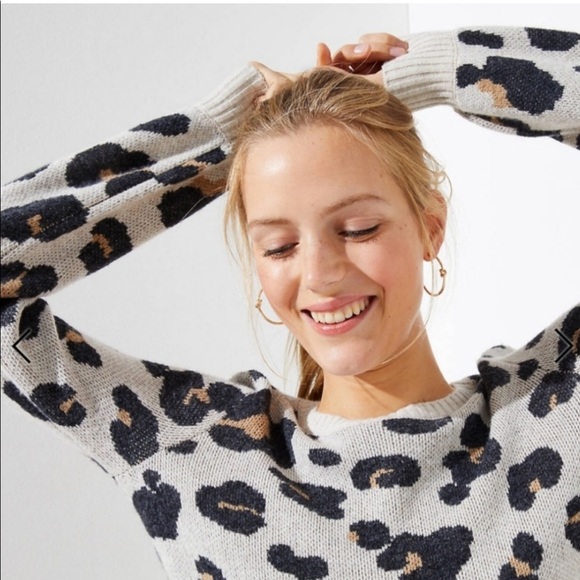 Loft leopard print sweater - Picture 3 of 9